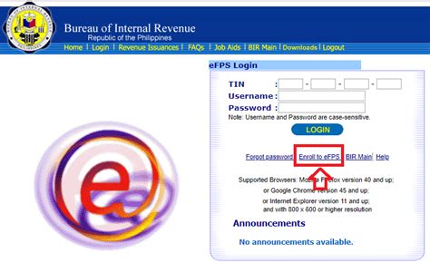 efps bir login